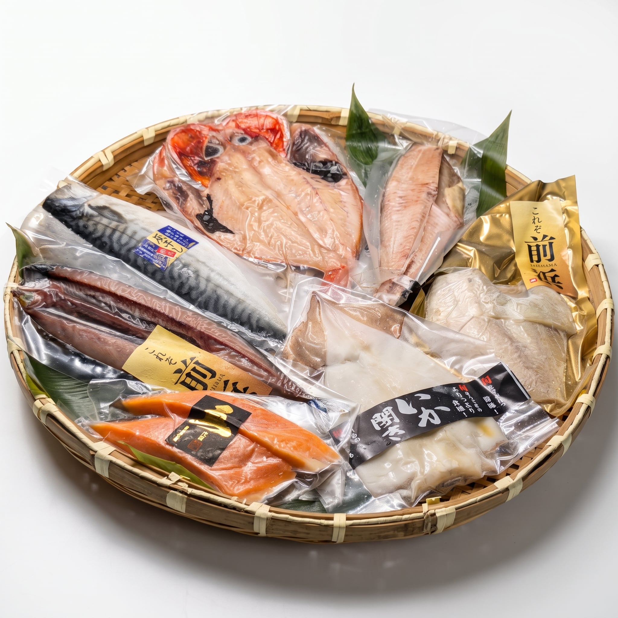 【送料込】干物ギフト7種詰め合わせ|金目鯛・さば灰干し・さめがれい他 個包装冷凍|両親・上司への贈り物に(五代続く干物専門店 矢口商店)