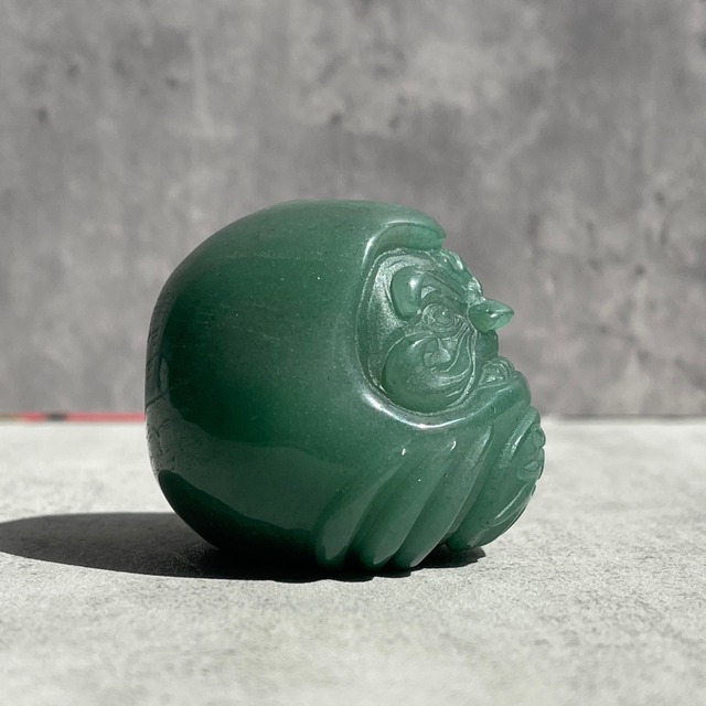 《福・だるま・縁起物》【グリーンアベンチュリン】鉱物 天然石 パワーストーン