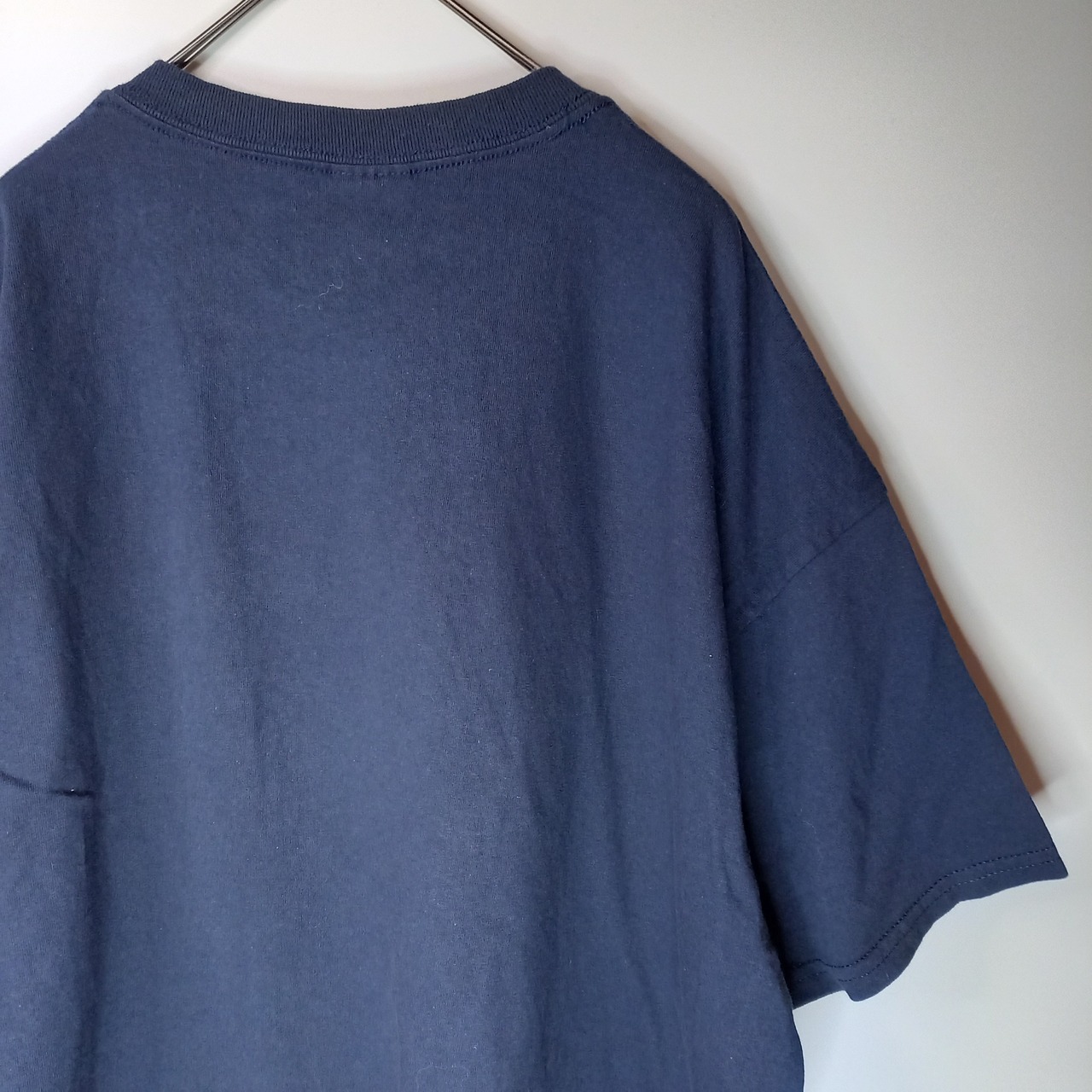 ギルダン　クルーネック　プリントTシャツ　オーバーサイズ　ネイビー　XL