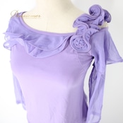 社交ダンス 衣装 スタンダード 上下セット ツーピース レッスンウェア パーティ衣装 ICHIOKU イチオク パープル系 薄紫 ラインストーン 長袖 スカートセット 薄紫系 伸縮性 無地 ポリエステル ドレス レディース ダンスウェア 練習着 フィットネス 衣装セット 上下2点 おしゃれ カジュアル トップス スカート 長袖デザイン イベント プロフェッショナル ステージ衣装