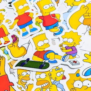 送料無料!【 The Simpsons / シンプソンズ 】【2】STICKER(ステッカー)50枚SET 〚アメリカン雑貨 アメトイ〛