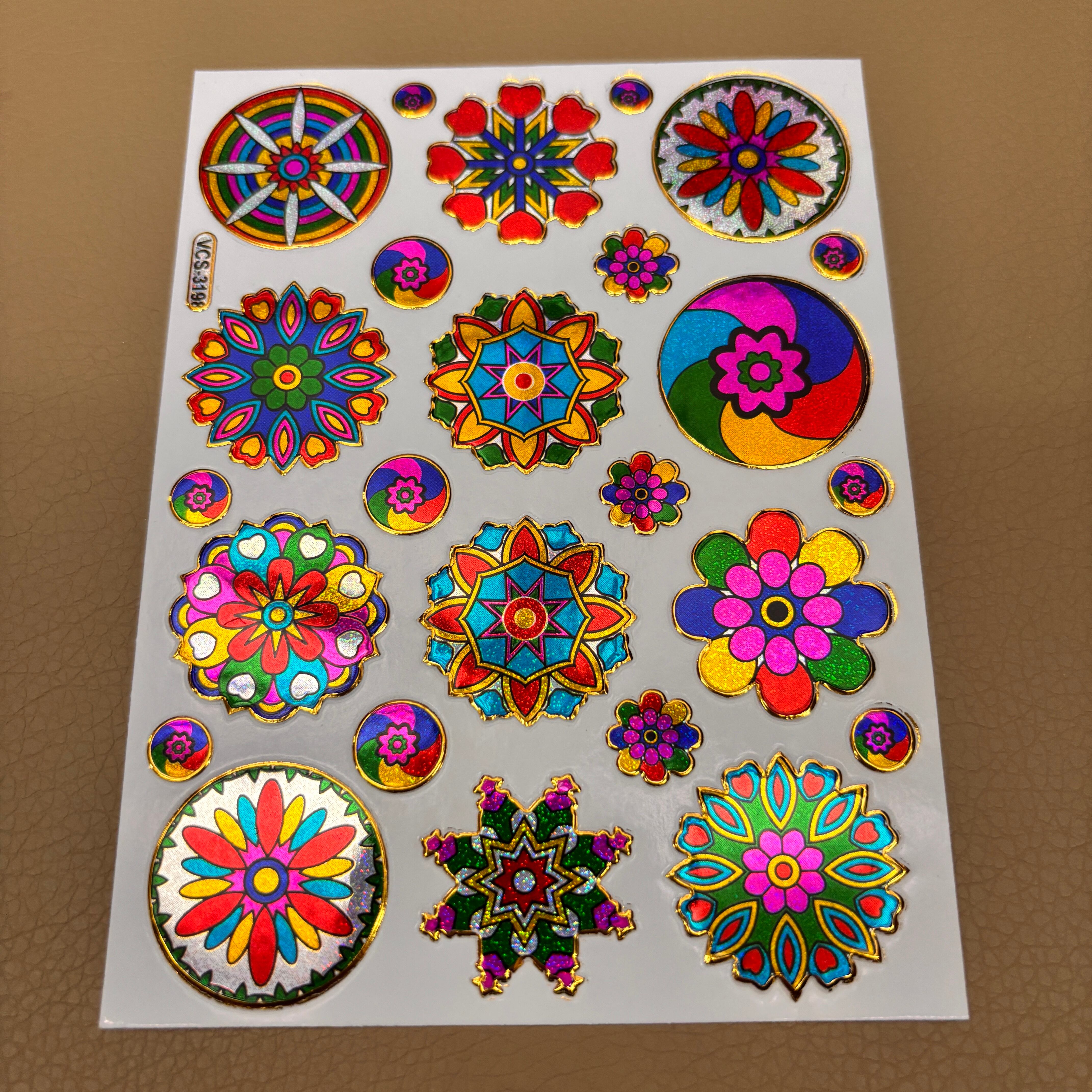 95 万華鏡・大 レトロキラキラシール VCS-3198 VCS01