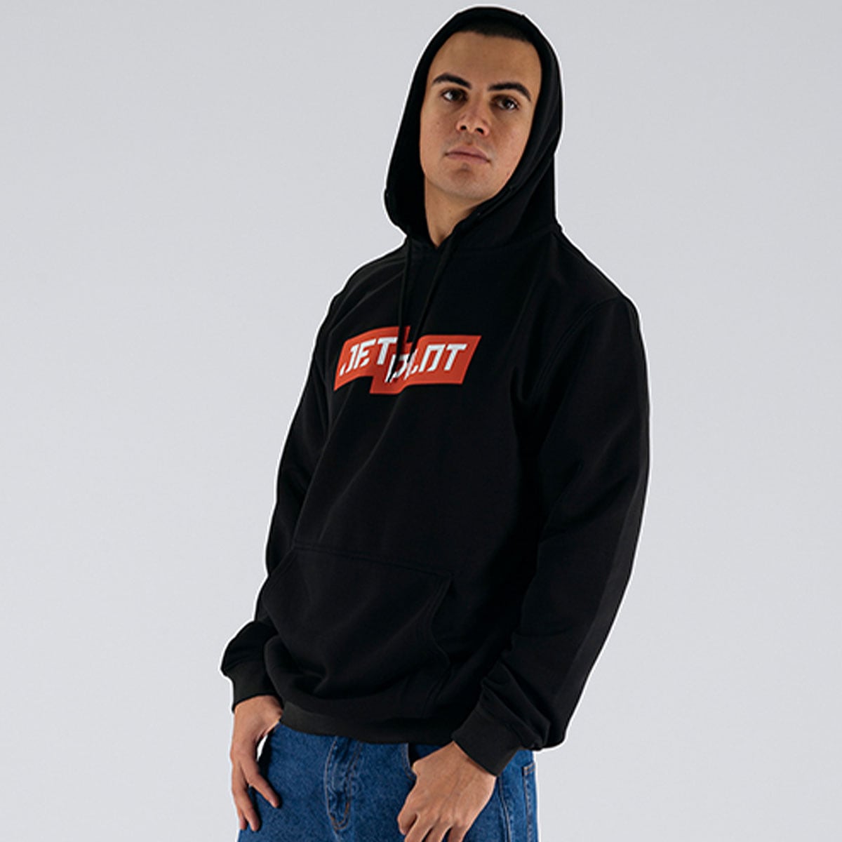 スタップル プルオーバー ブラック フーディー パーカー CORE06