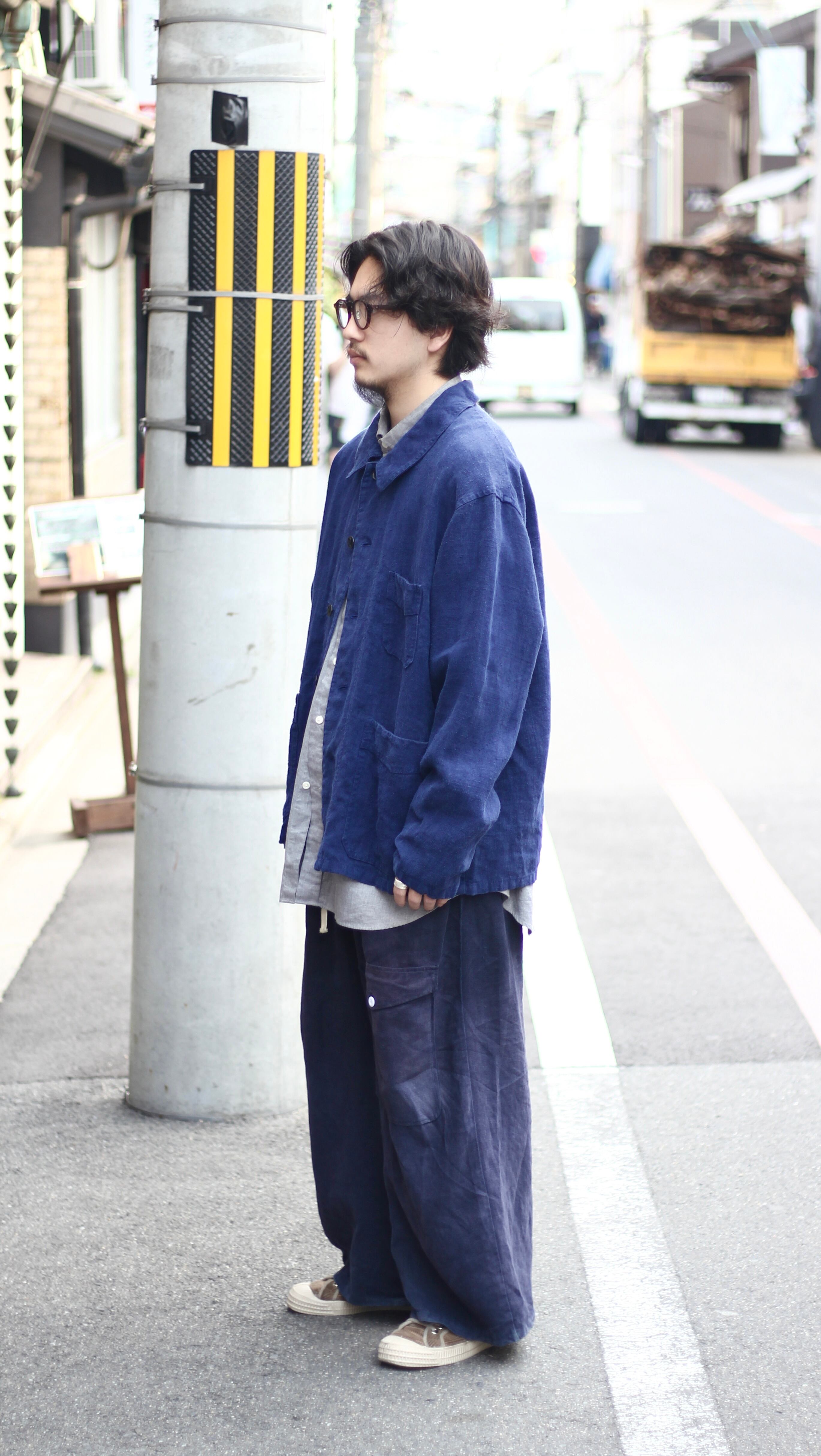 Achuu original antique linen jacket | 京都古着屋 Achuu