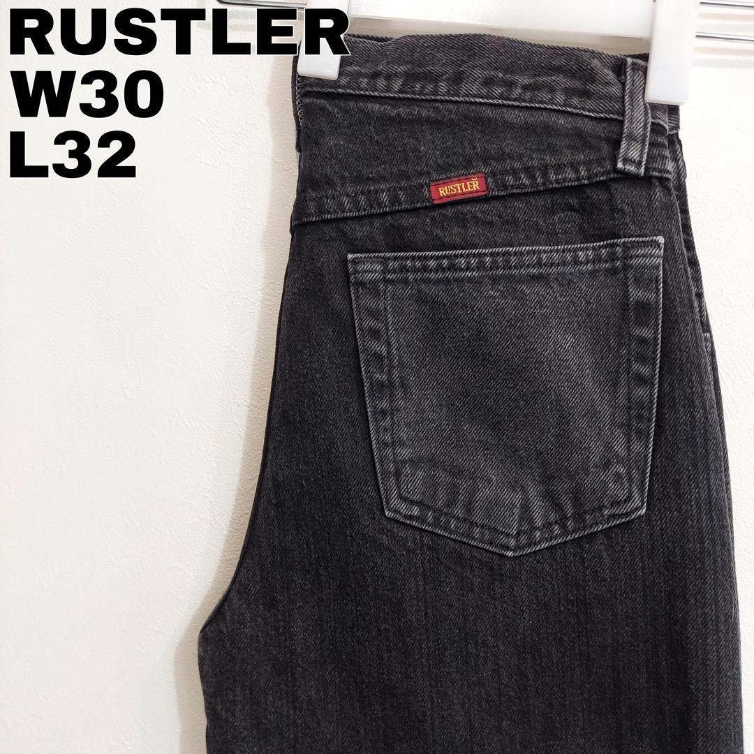 Rustler ラスラー W30 ブラックデニム ボトム パンツ 黒 13215