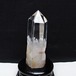 水晶 六角柱 水晶 ポイント 原石 置物 台座付属 一点物 152-4618