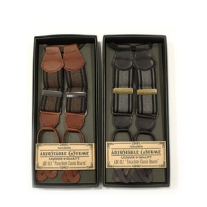 【ADJUSTABLE COSTUME】 PARACHUTE CLASSIC BRACES |  BROWN / BLACK