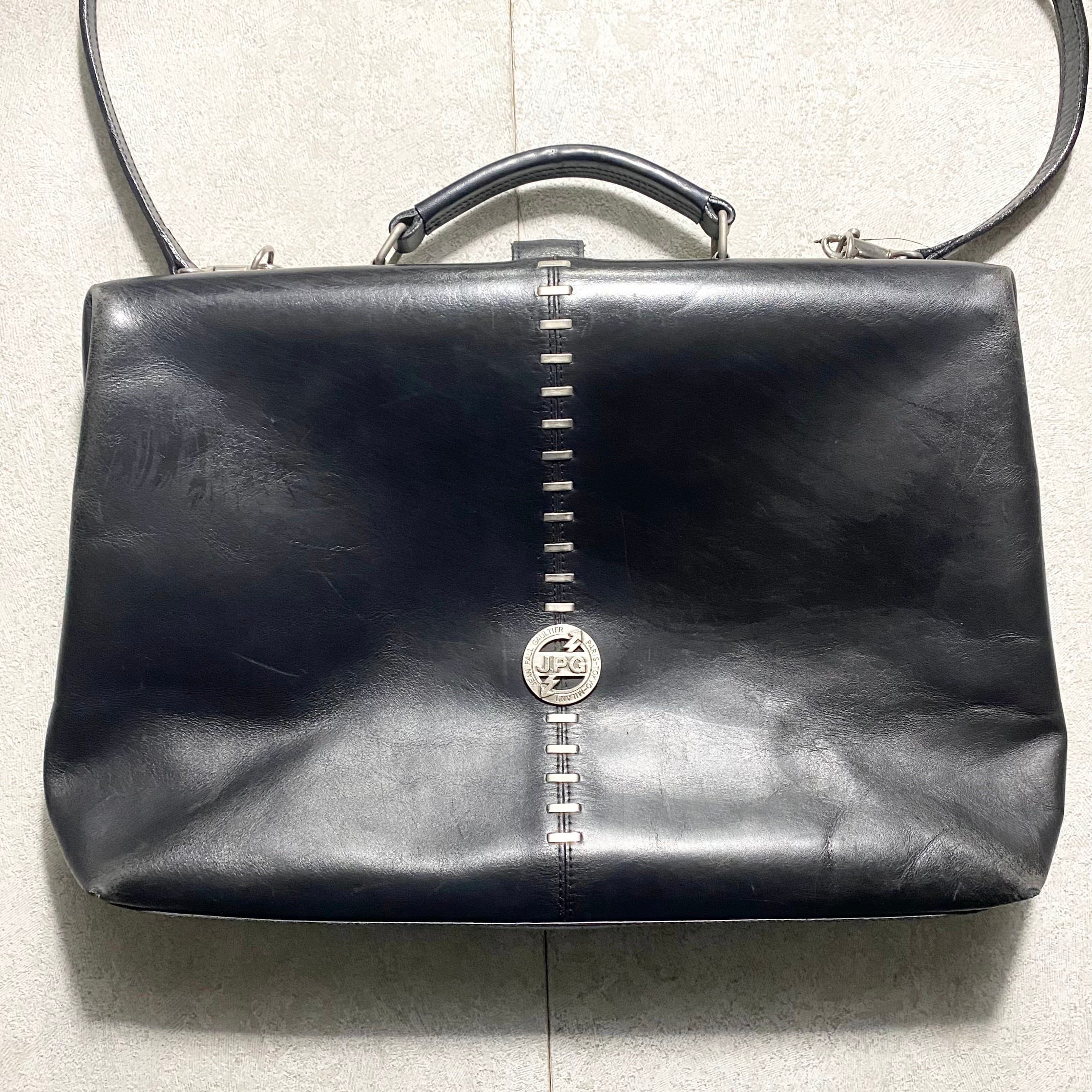 JEAN PAUL GAULTIER leather doctor bag | NOIR ONLINE