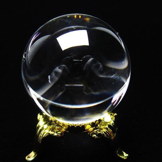 水晶 丸玉 ブラジル産 30mm 一点物 141-6468