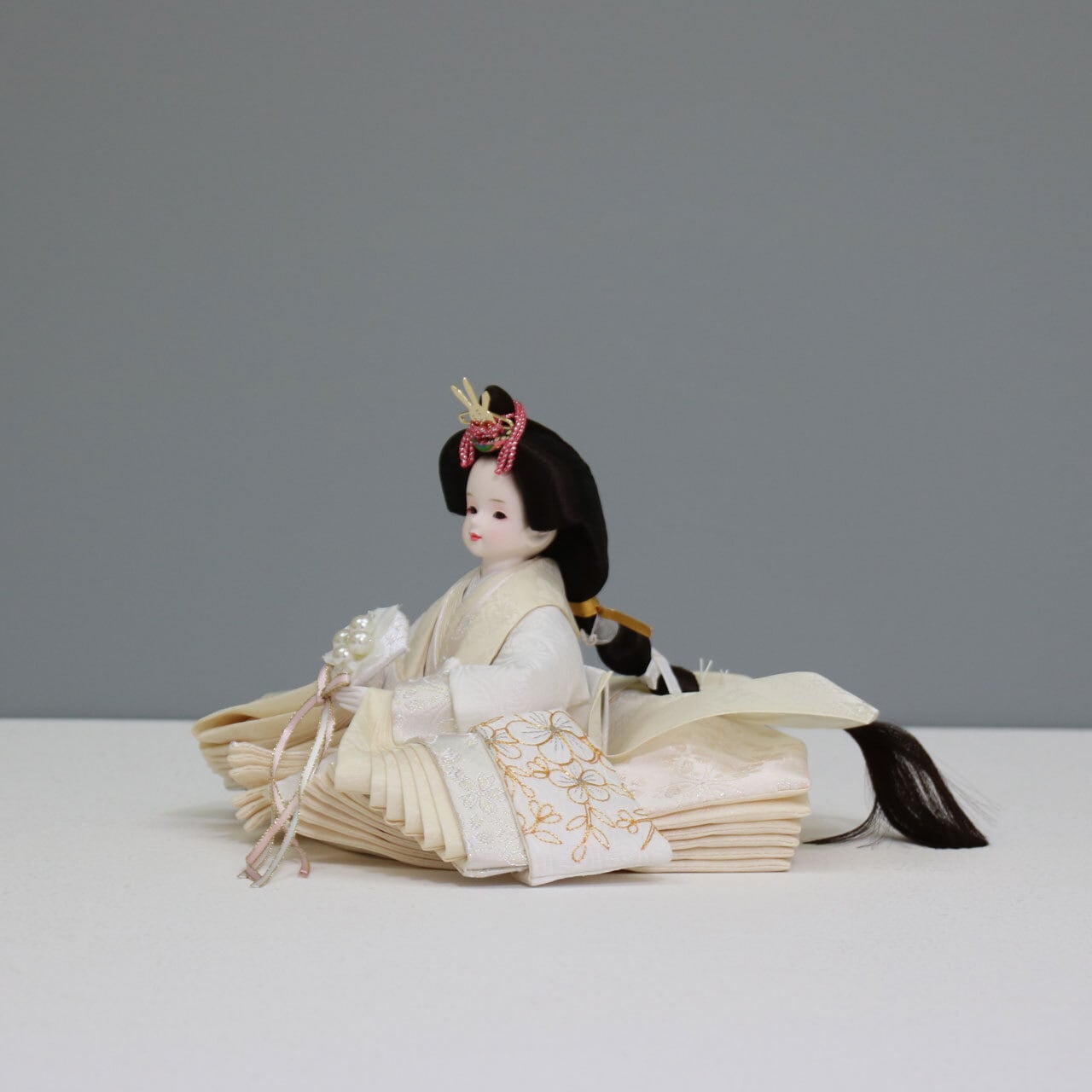 ピーカブーひな人形 ベルズキッスシリーズ 親王飾り 【ここな