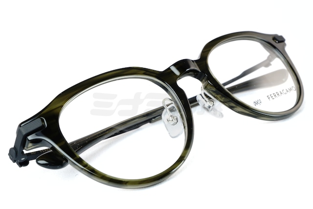 999.9×Ferragamo メガネ SF9020 314 コラボモデル アジアンフィット クラウンパント 眼鏡 オシャレ ブランド フォーナインズ フェラガモ 鯖江 日本製 正規品-4枚目