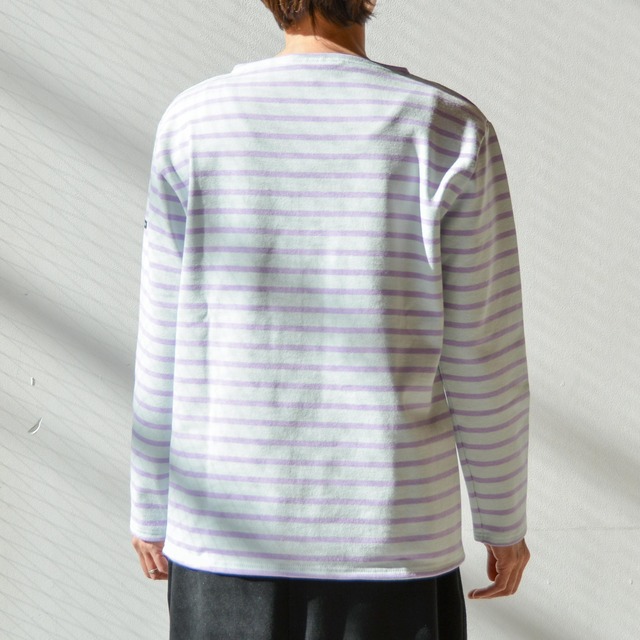 セントジェームス SAINT JAMES ボーダーシャツ(OUESSANT)GALILEO/LILAS(ガリレオブルー/ライラスパープル)