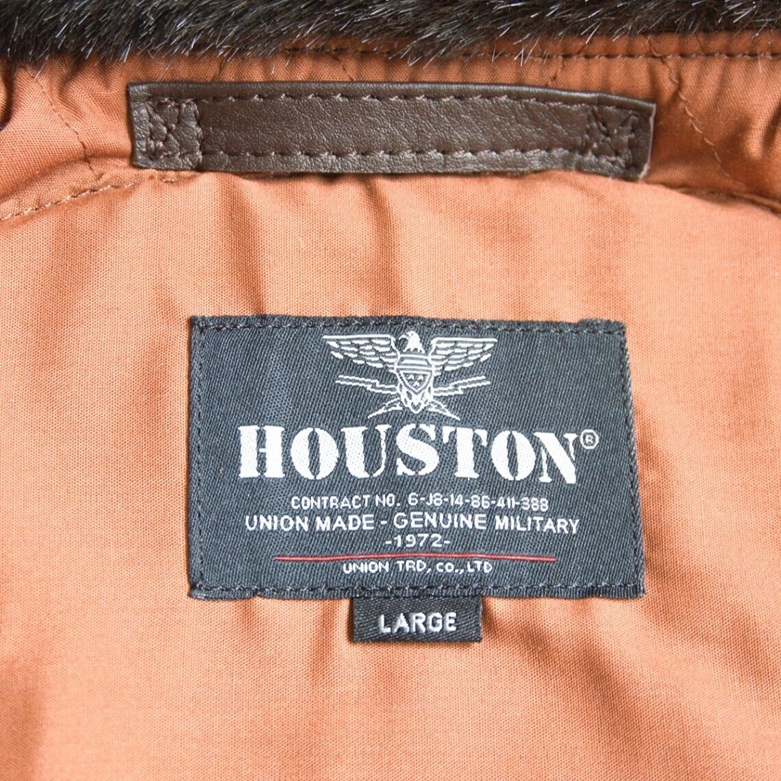 美品】HOUSTON【G-1 レザー フライトジャケット】L ブラウン