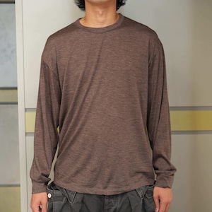 ULTERIOR(アルテリア) 26AW "PURE CASHMERE TENJIKU L/S TEE" -TOP BROWN-