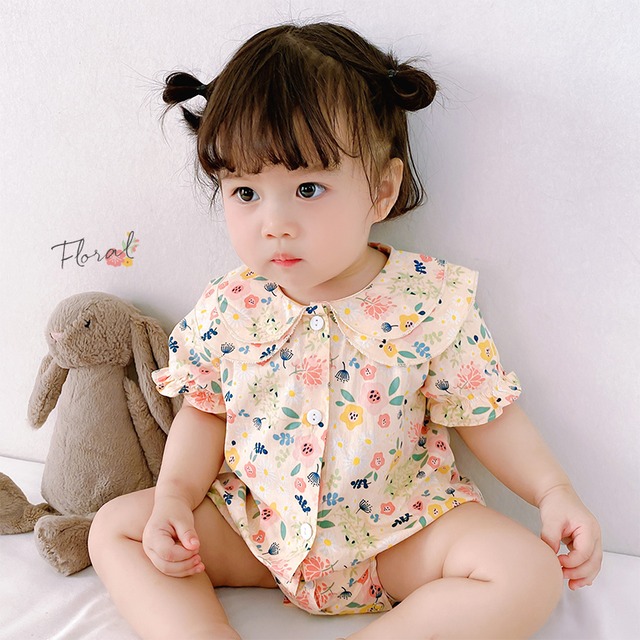 サマーフローラル薄手 夏物 花柄 超面白いベビーショップ96369688950