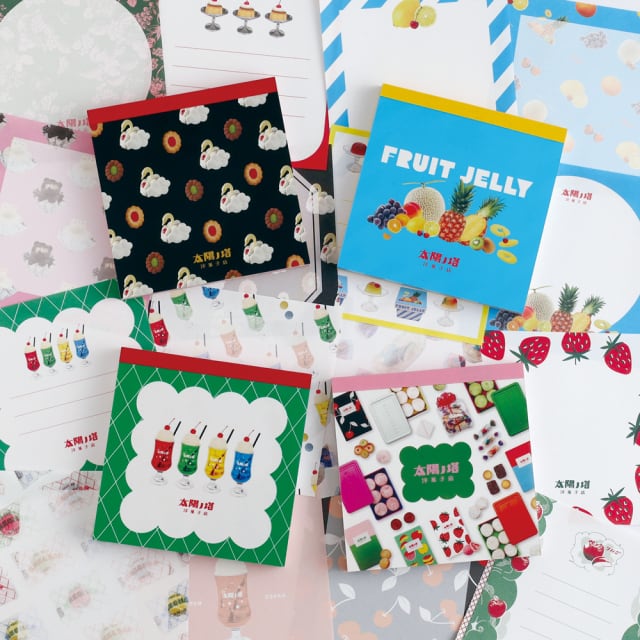 太陽ノ塔洋菓子店 メモパッド・スクエア フルーツゼリー | てんくーどう