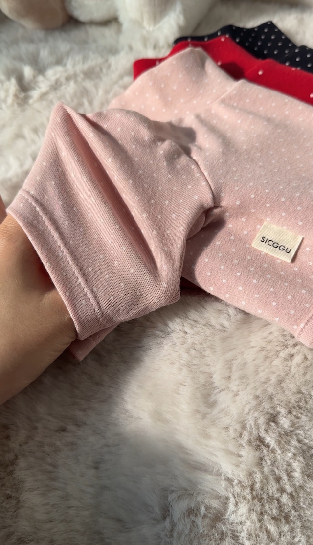 〈予約アイテム〉SICGGU / コットンドット オールインワン