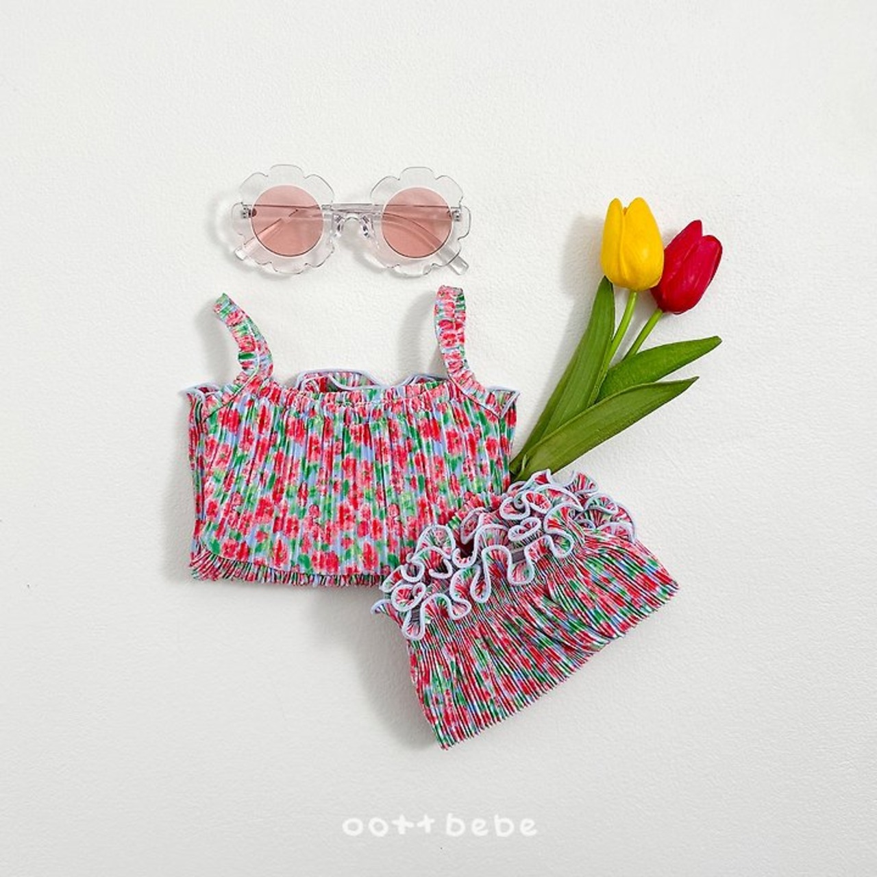 [oottbebe] Daisy Pleats Bloomer Set-up / [오뜨베베] 데이지플리츠블루머세트