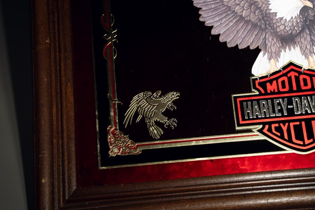 Official Harley Davidson Vintage Mirror Sign