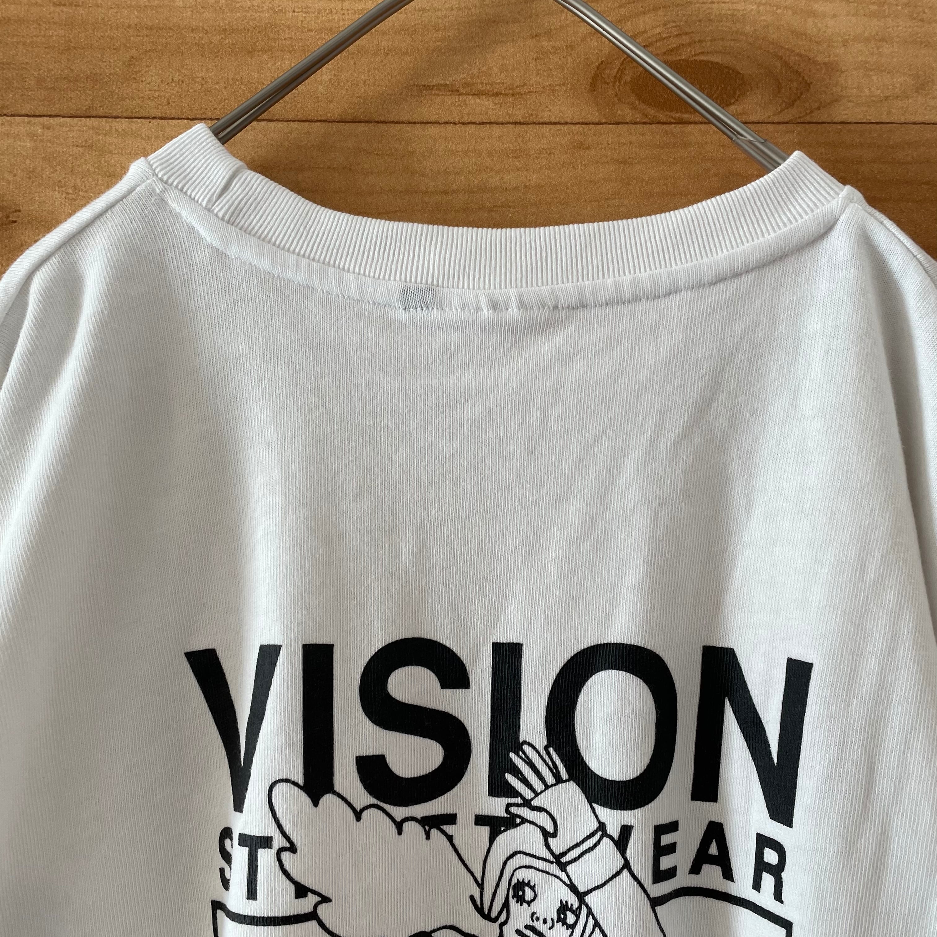 VISION STREET WEAR】Tシャツ L ワンポイント バックプリント スケート