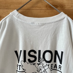 【VISION STREET WEAR】Tシャツ L ワンポイント バックプリント スケートボード US古着