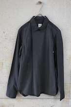 Asymmetric sheer black shirt