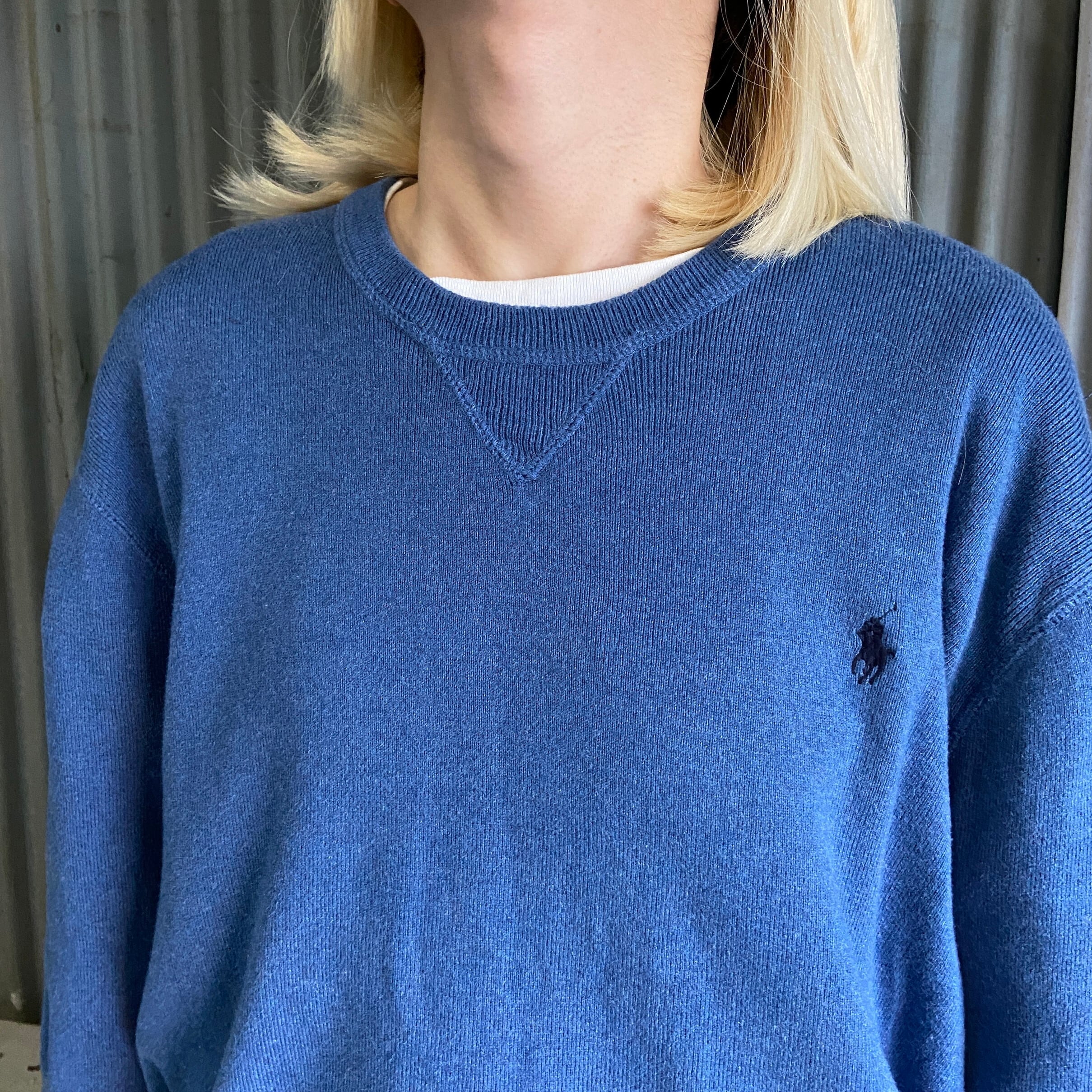 Polo Ralph Lauren ポロ ラルフローレン リブ コットンニットセーター 