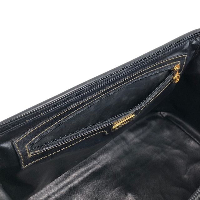 FENDI フェンディ ズッカ ショルダーバッグ ブラック FFロゴ PVC ミニボストン 2way vintage ヴィンテージ オールド ec36sk