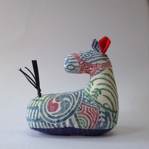 午（うま）　干支　木版手染めぬいぐるみ