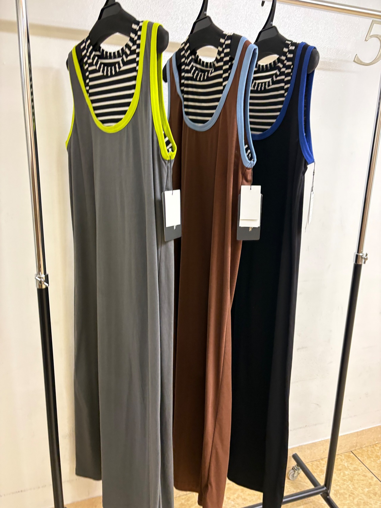 【select】 ボーダードッキングワンピース　57788