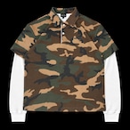 OLD ENGLISH LOGO GHOST LAYERED POLO SHIRT
