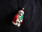 W.GERMANY Vintage Christmas glass ornament : Santa H