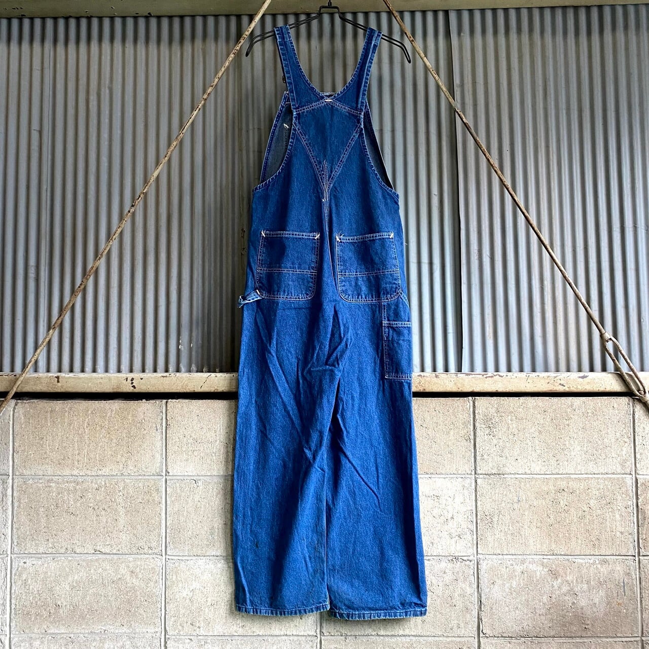 Carhartt カーハート デニム オーバーオール パッチワーク ダブルニー
