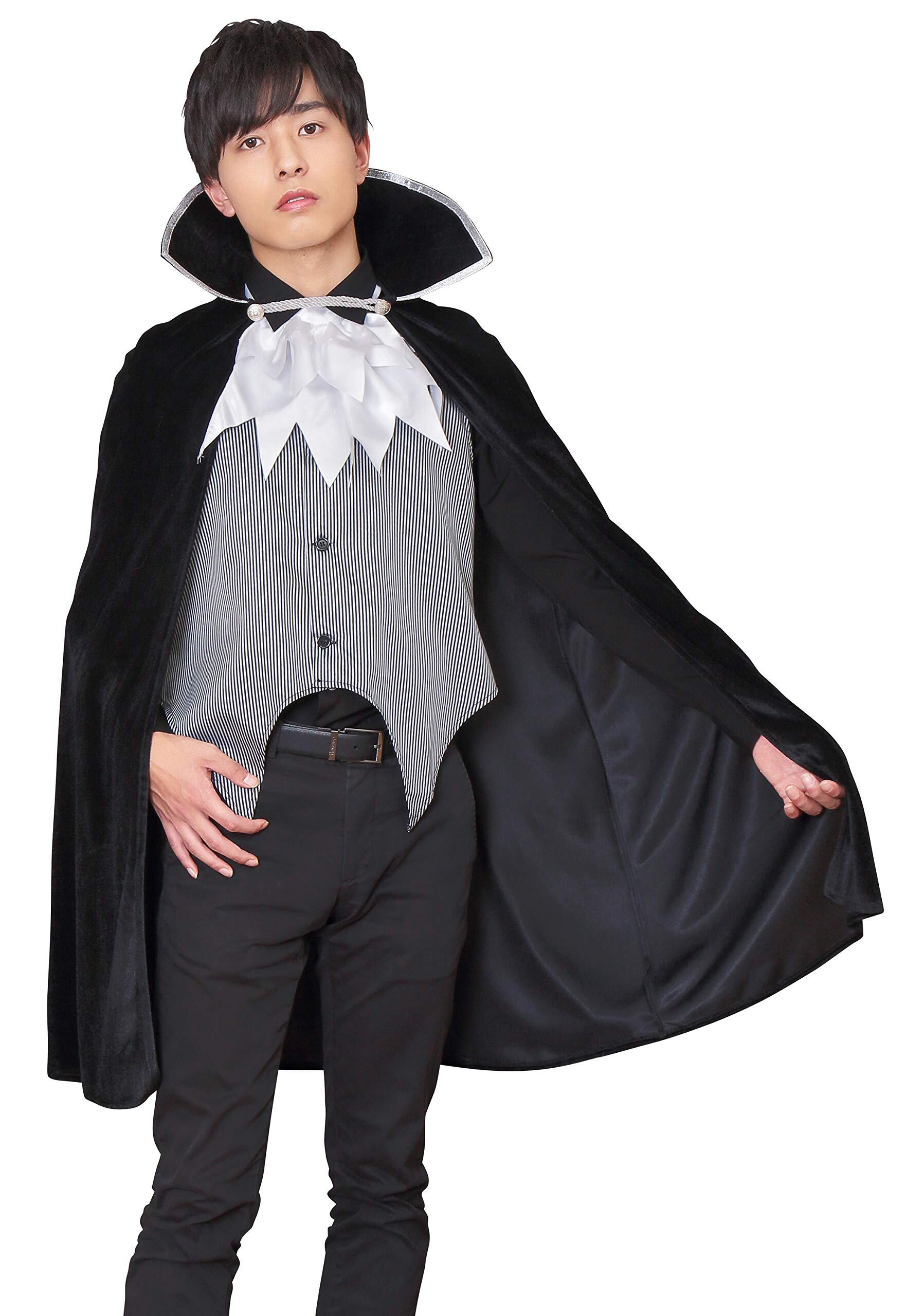 【在庫処分】クリアストーン(Clearstone) コスプレ ハロウィン モノトーンヴァンパイア メンズ ブラック