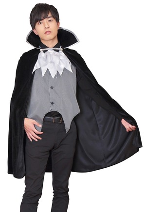 【在庫処分】クリアストーン(Clearstone) コスプレ ハロウィン モノトーンヴァンパイア メンズ ブラック