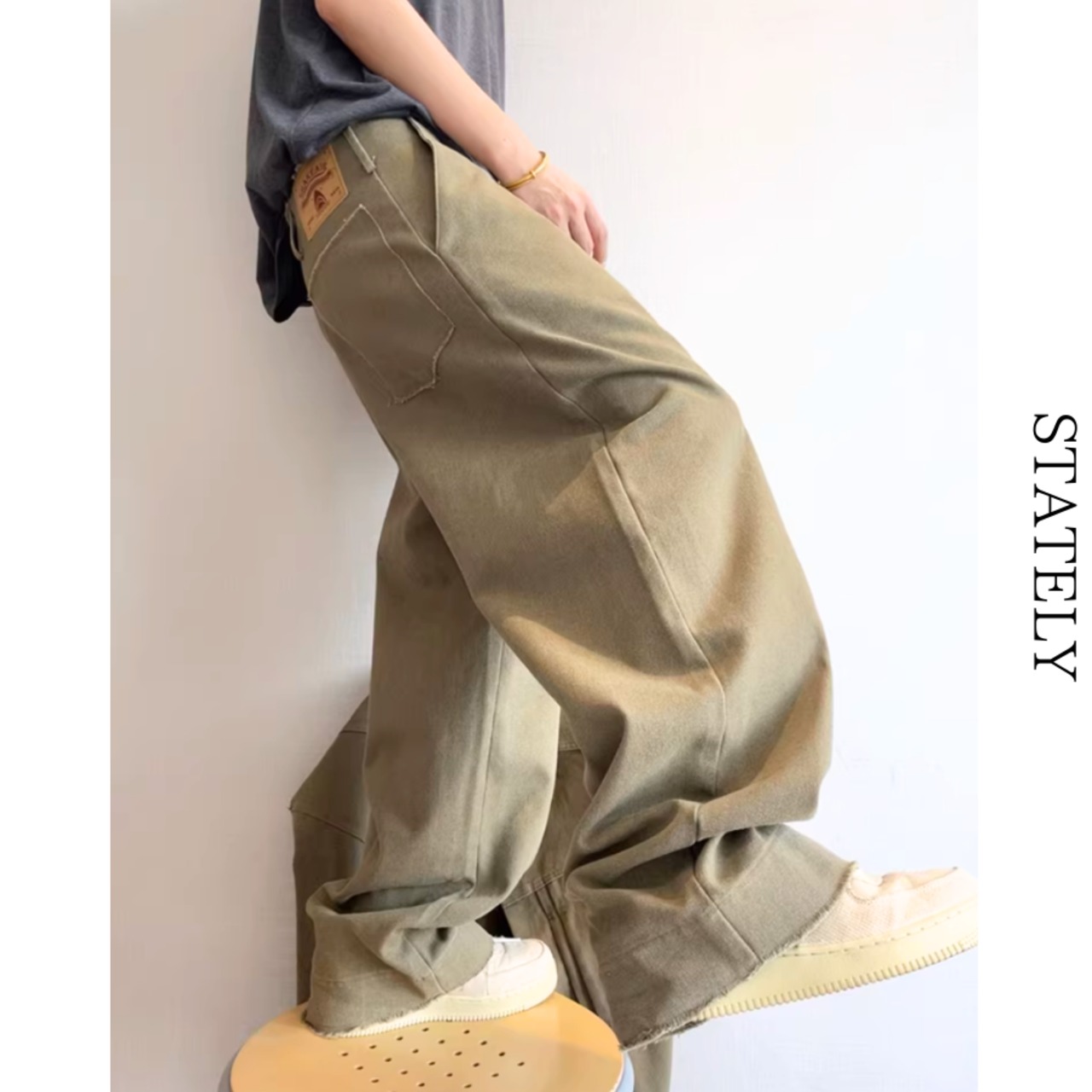 Loose Draping ワイドトラウザーパンツ_B32・画像2
