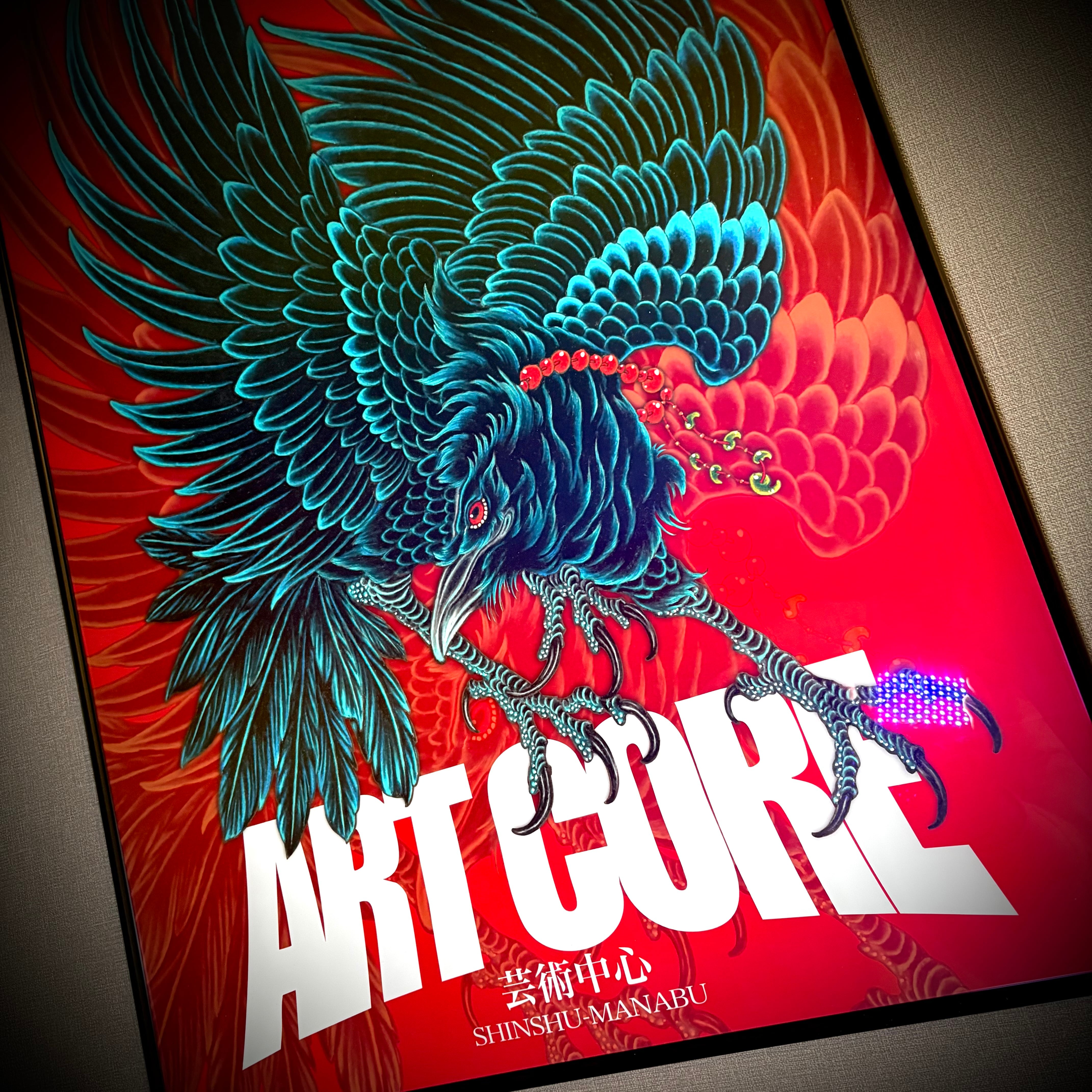 八咫烏 ART CORE RED A1ポスター(額装付き) | ART CORE