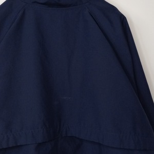 ナイキ　ナイロンジャケット　ブルゾン　裏メッシュ　刺繍ロゴ　スウッシュ　ネイビー　L