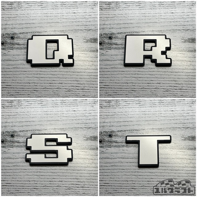 アルファベットドットグリルエンブレム（純正サイズ）