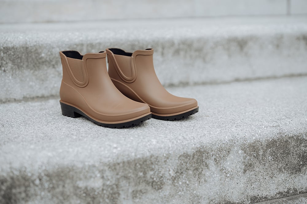 レインシューズ 】 ブラウン hanamikoji | hanamikoji shoes - 花見