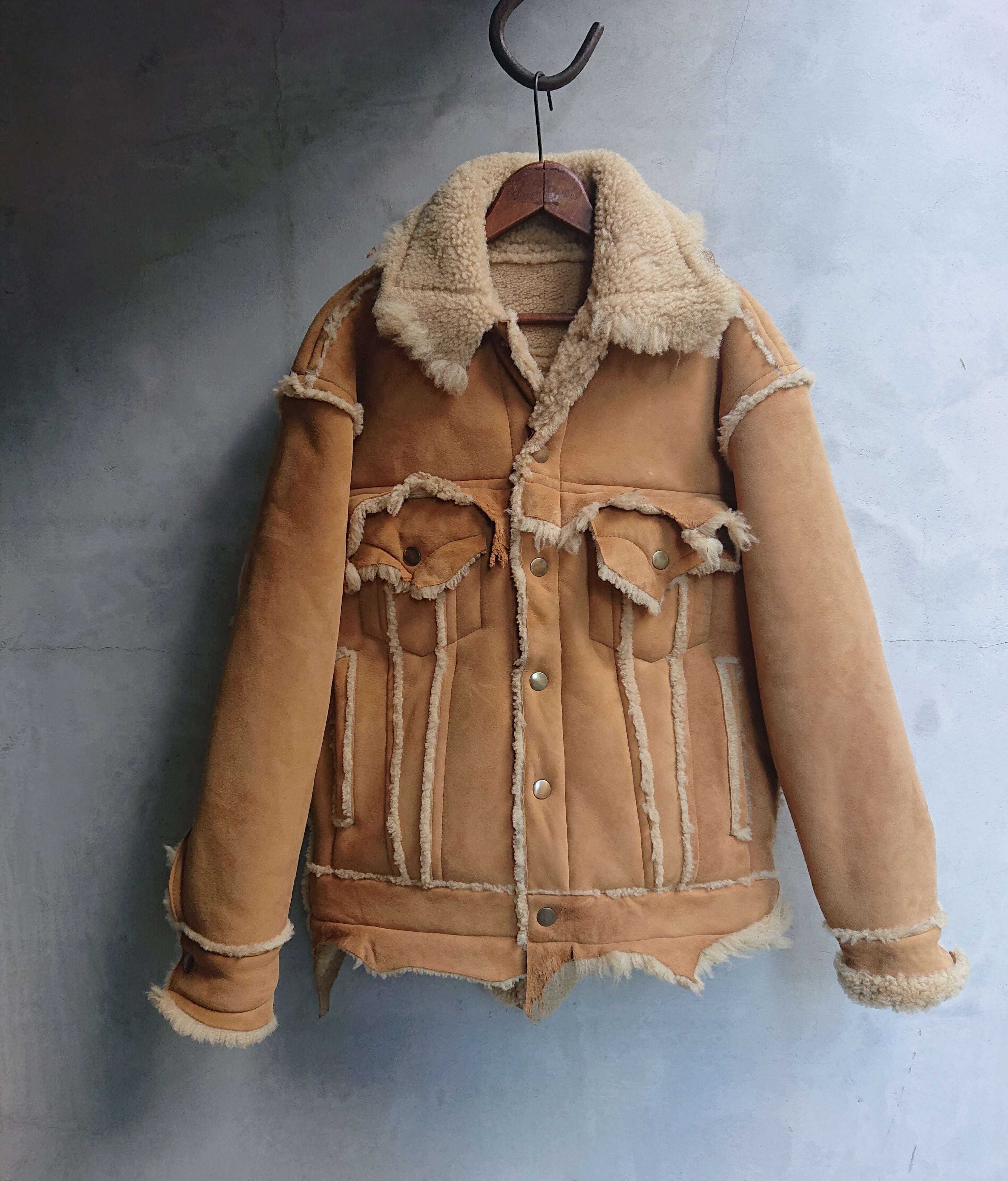 GOODKARMA DEVELOPMENT MOUTON TRUCKER JACKET 
