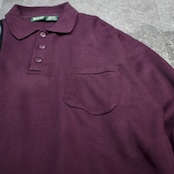switching knit polo sweat