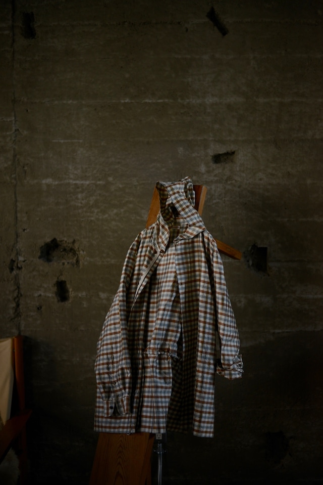 NICENESS / LEVENE SILK CHECK TAFFETA PARKA