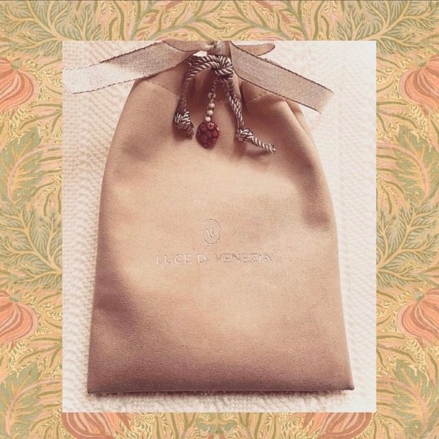 ボルドーハートネックレス