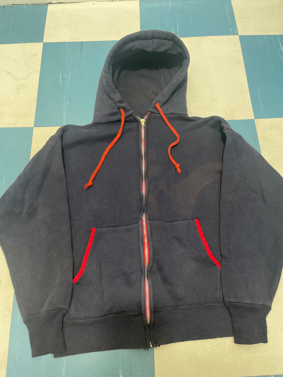 1631 50s M 片爪ジップ LAMAR UNKNOWN FULL ZIP HOODY ヴィンテージ ジップパーカー USA製 | elpaso
