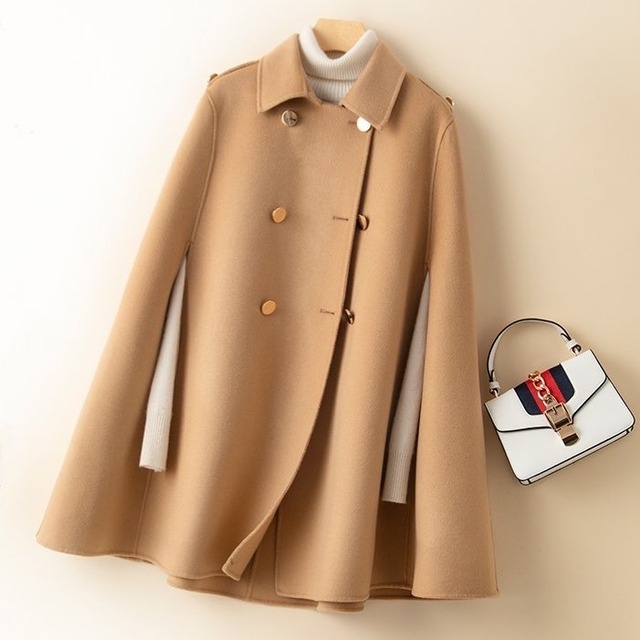 ウールケープコート　A726