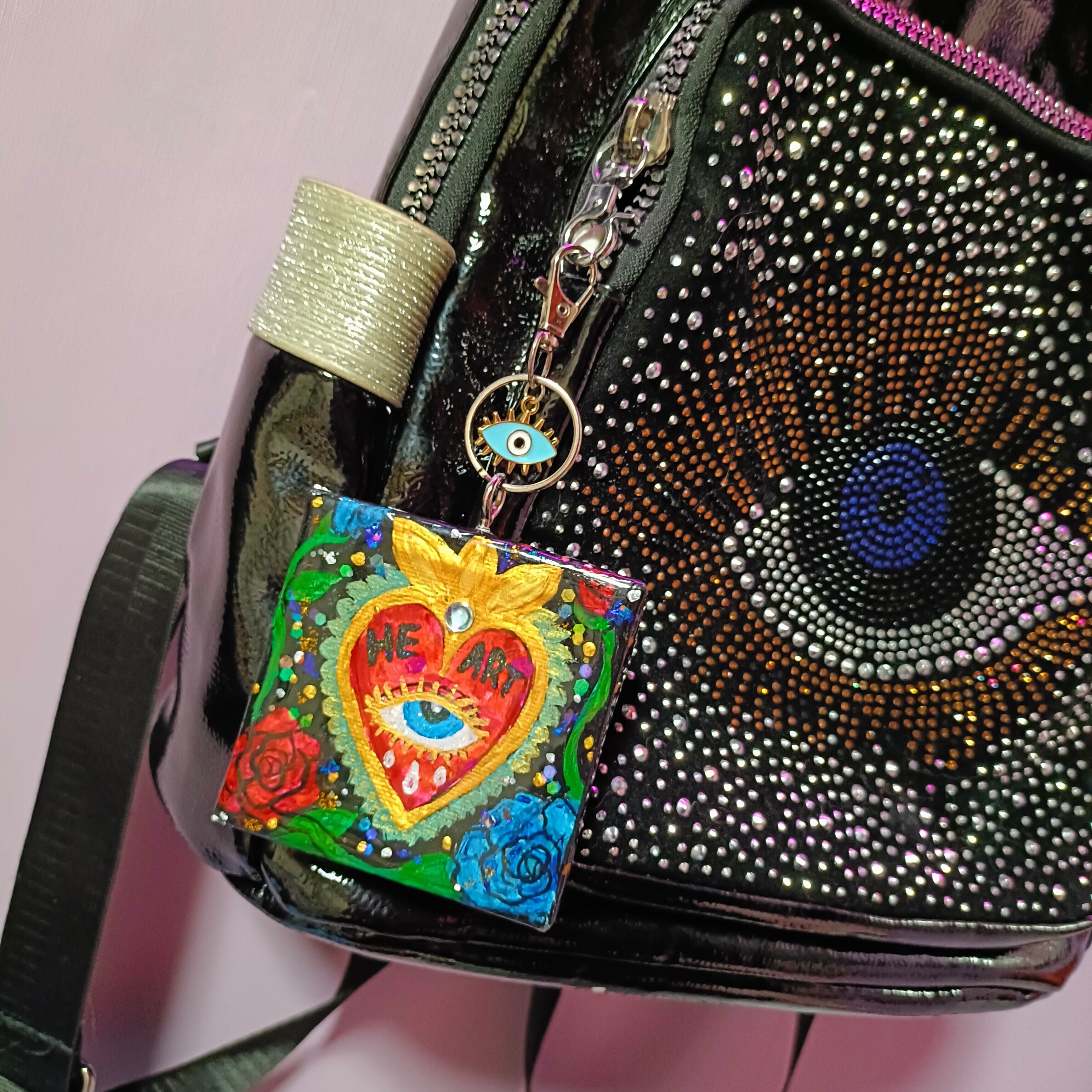 愛と狂気のマーケット出展作品】HEART -原画キーホルダー- | Icono-Eye