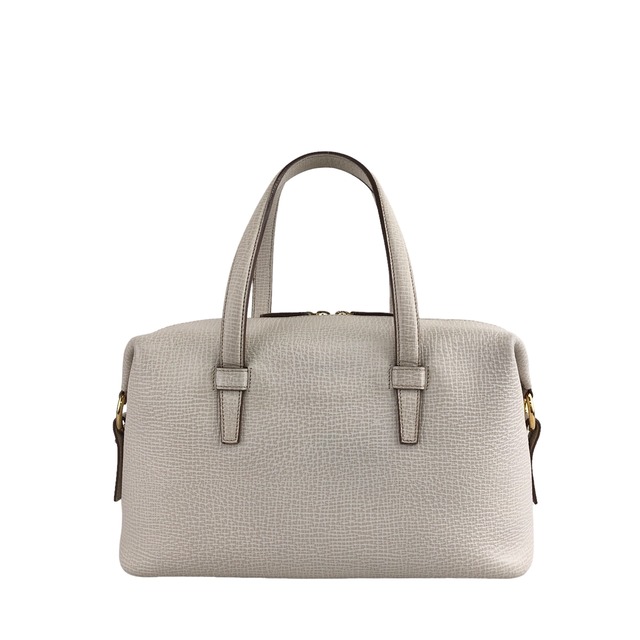 LOEWE ロエベ ハンドバッグ アイボリー ロゴ 型押しレザー vintage ヴィンテージ オールド caebiw