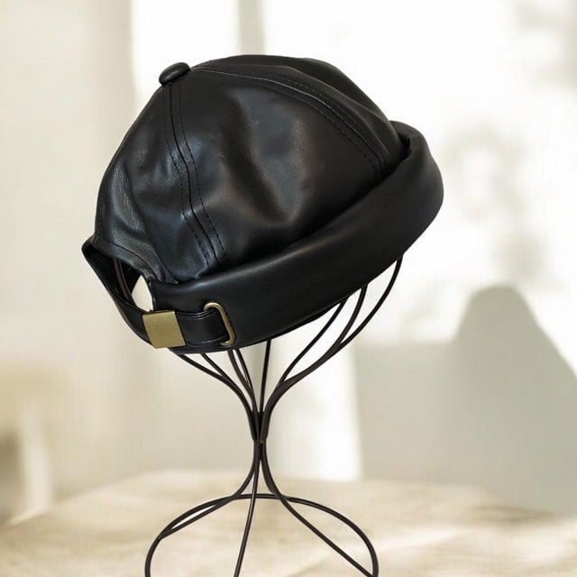 PUレザー フィッシャーマンキャップ PU LEATHER FISHERMAN CAP | 帽子