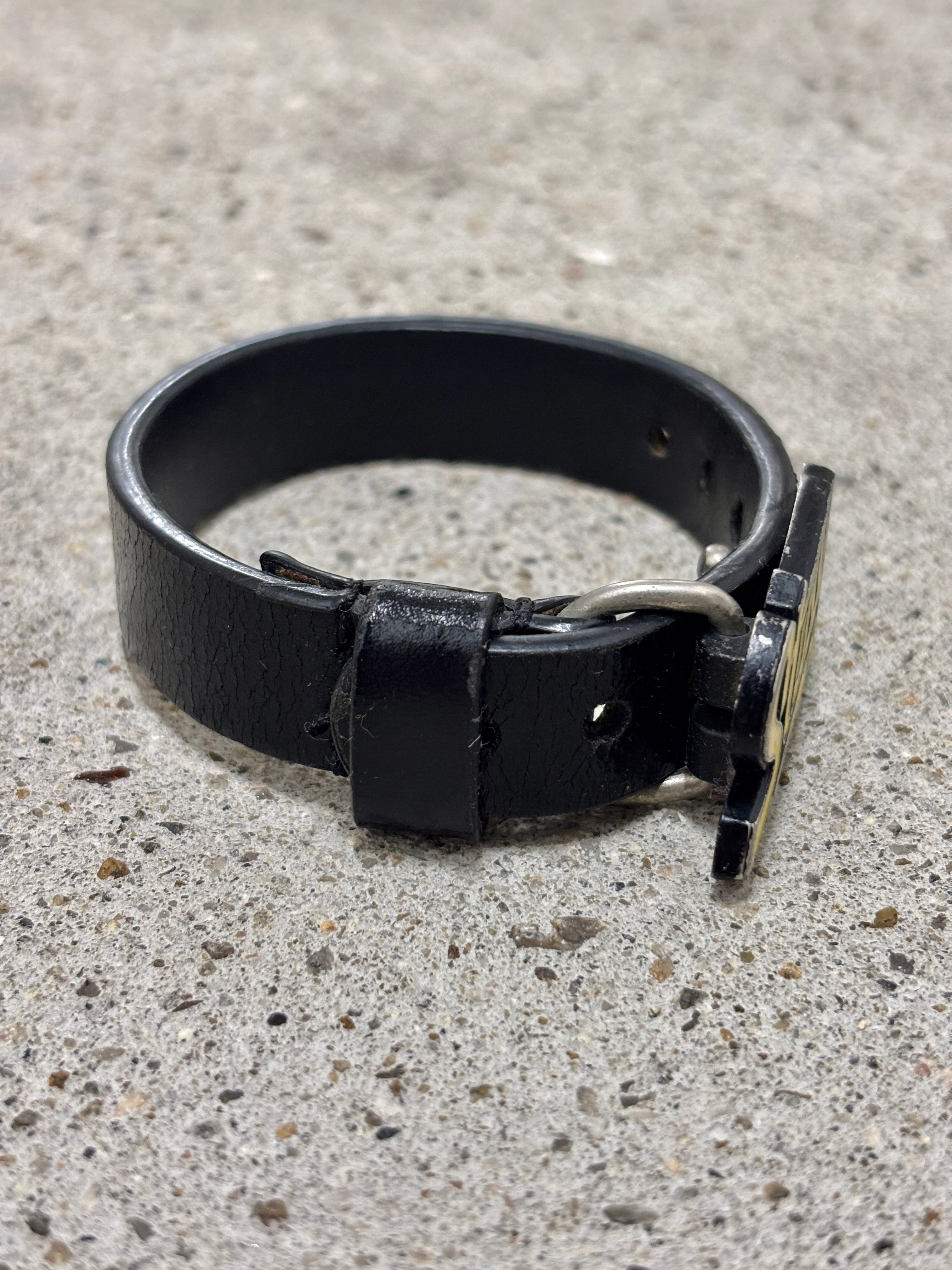 00s STÜSSY LOGO Buckle Bracelet /ロゴバックル 00s OLD STUSSY/Leather Bracelet/レザ－ブレスレット/ロゴバックル